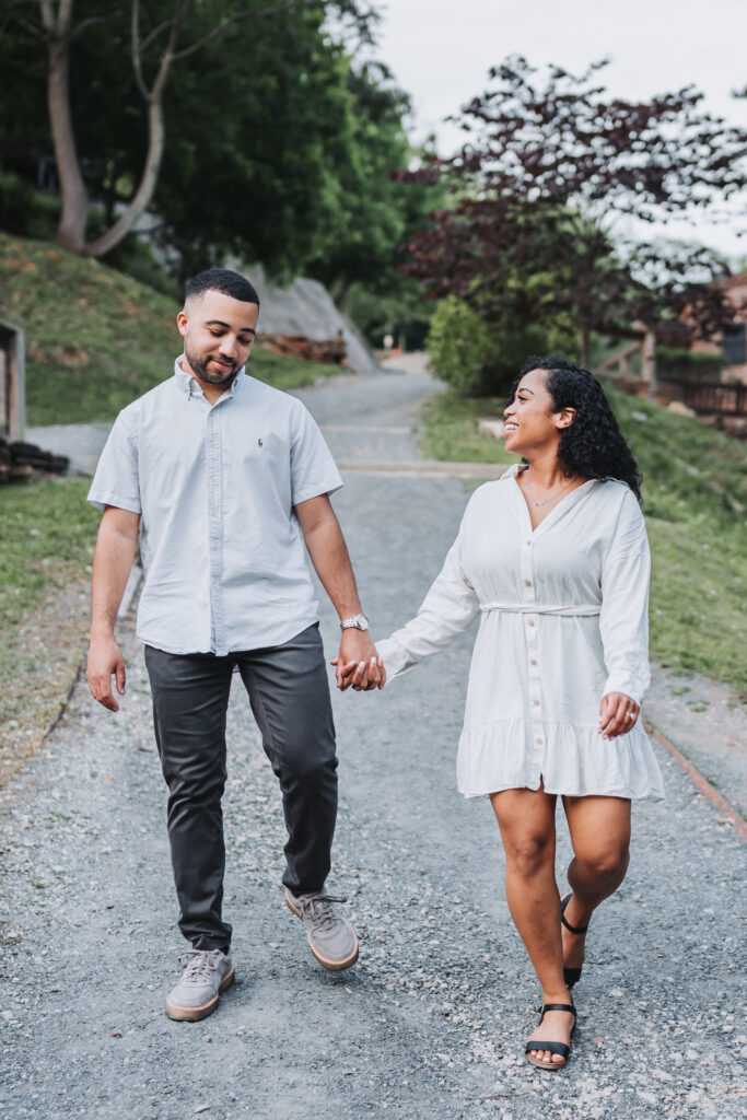 Atlanta Engagement Photographer. Engagement photos at Roswell Mill Ruins.