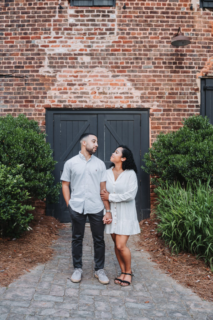 Atlanta Engagement Photographer. Engagement photos at Roswell Mill Ruins.