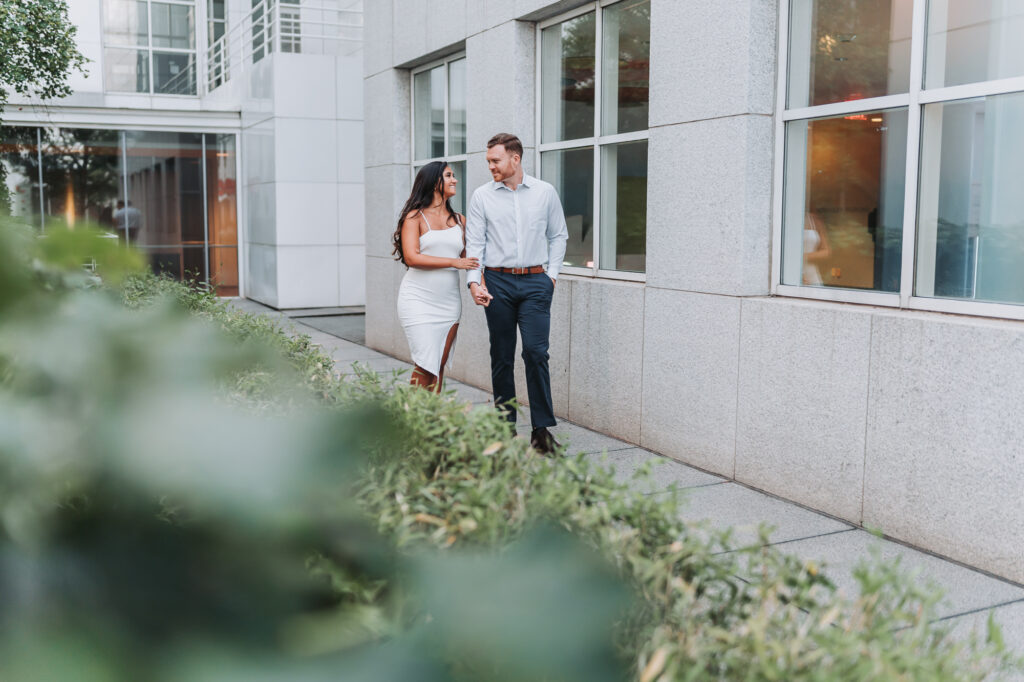 High Museum of art engagement session