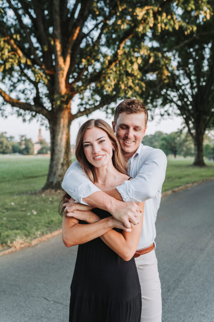 Outdoor engagement session